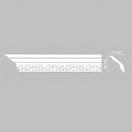 Плинтус потолочный с рисунком DECOMASTER 95621F гибкий (70*84*2400мм)