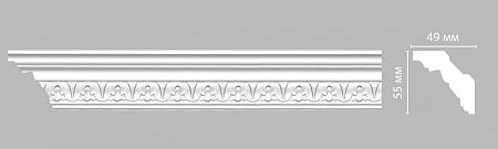 Плинтус потолочный с рисунком DECOMASTER DT-9811A (55х49х2400)