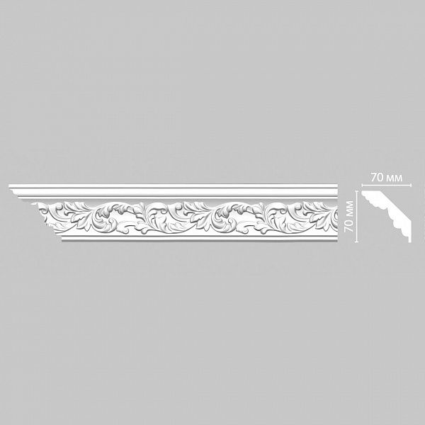 Плинтус потолочный с рисунком DECOMASTER 95775F гибкий (70*70*2400мм)